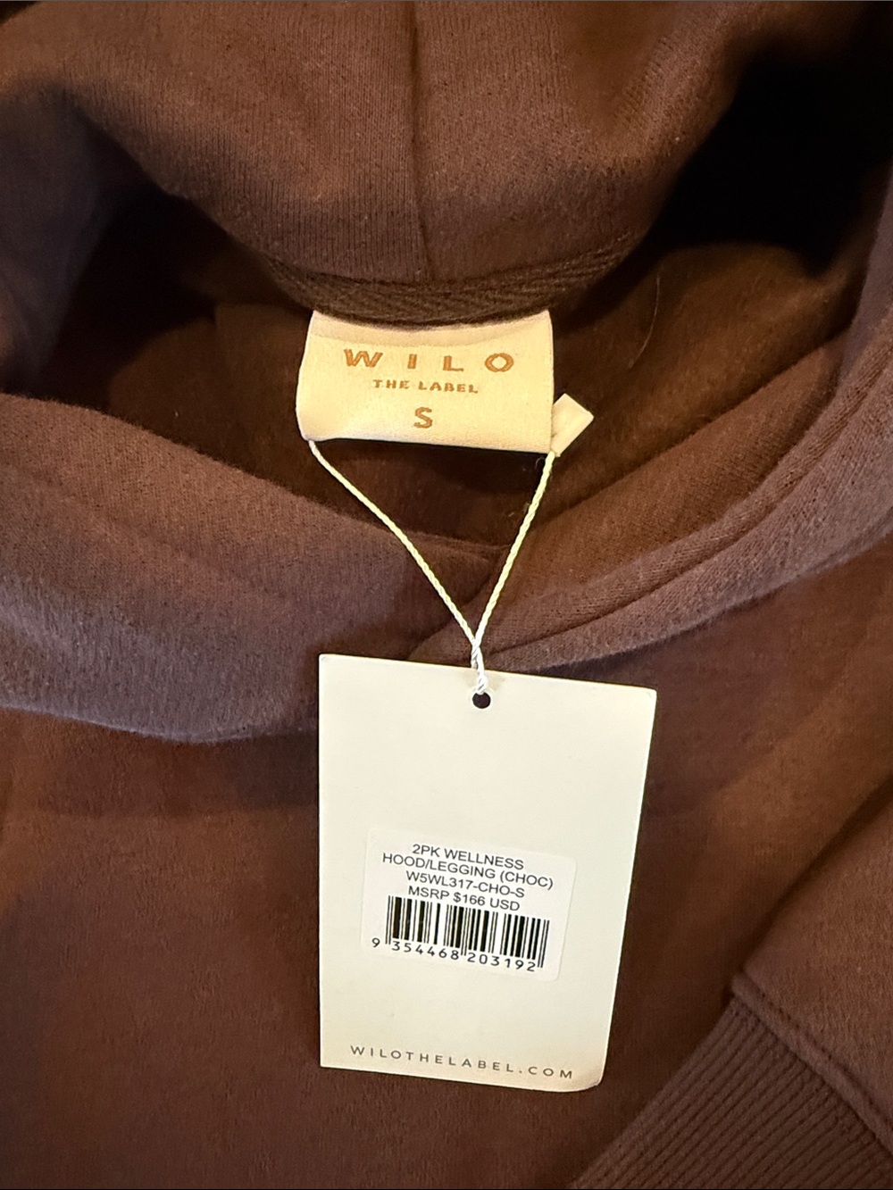Wilo The Label Wellness Hoodie/Legging Set in Chocolate - Small - Picture 3 of 7